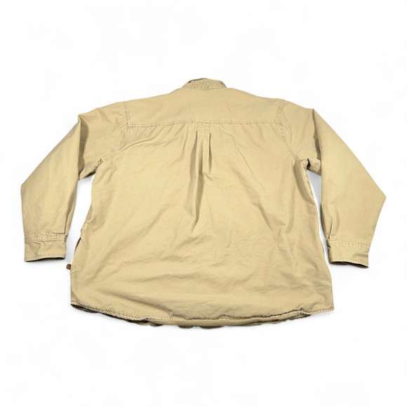 Dakota Grizzly Shirt Adult EXTRA LARGE Brown Lined Shacket Canvas Workwear Barn - Picture 3 of 10
